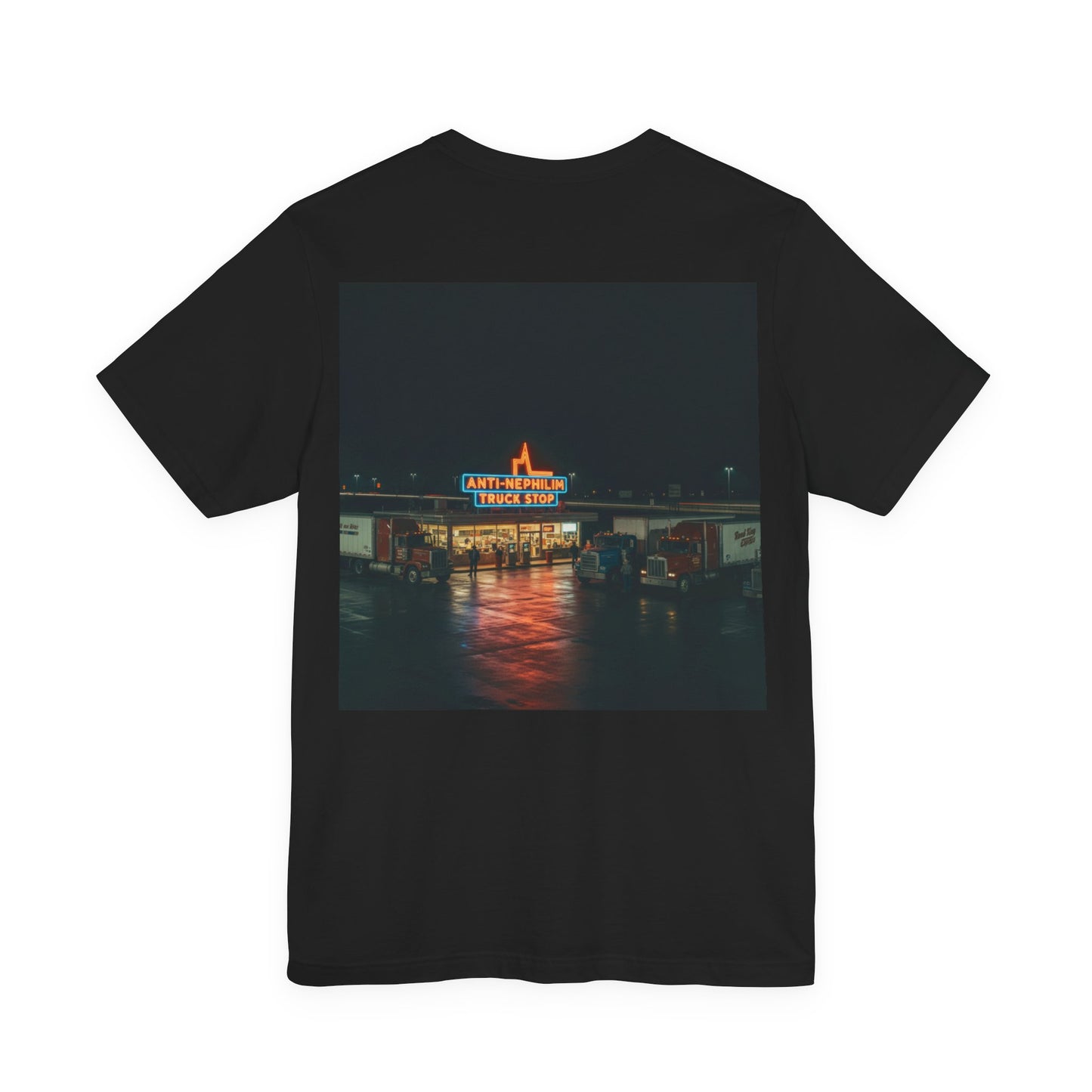 Vintage Neon Anti-Nephilim Truck Stop T-Shirt — Kirk Ave. Apparel