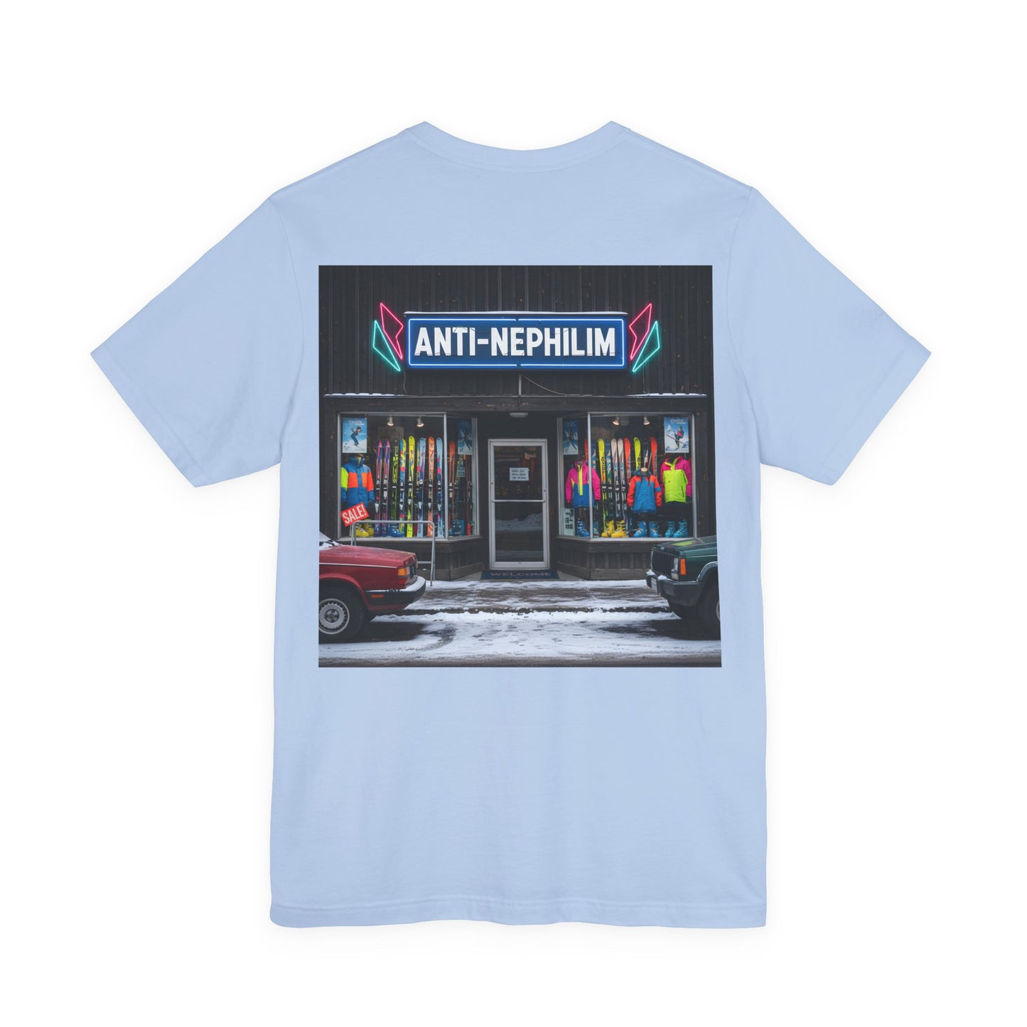 Anti Nephilim Ski Shop T Shirt - Kirk Ave. Apparel