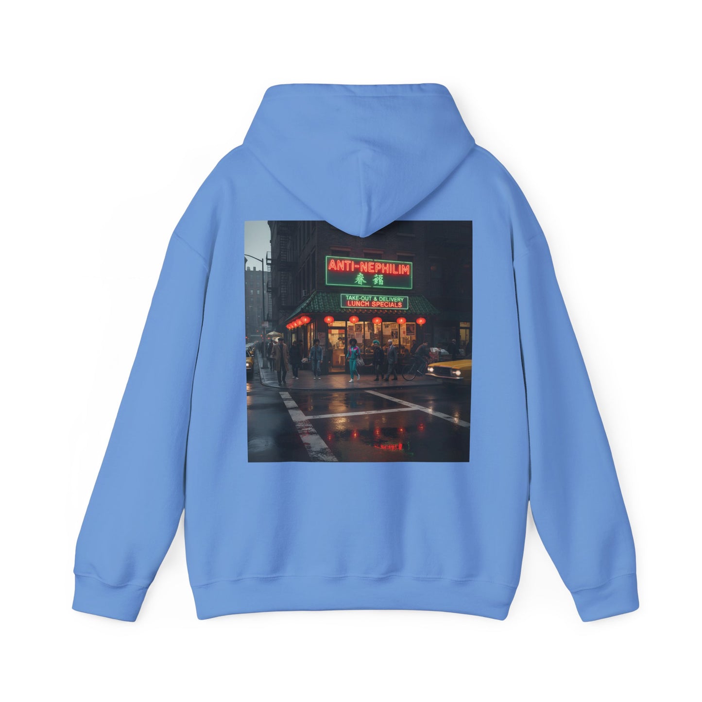 NYC Retro Chinese Anti Nephilim Hoodie - Kirk Ave. Apparel