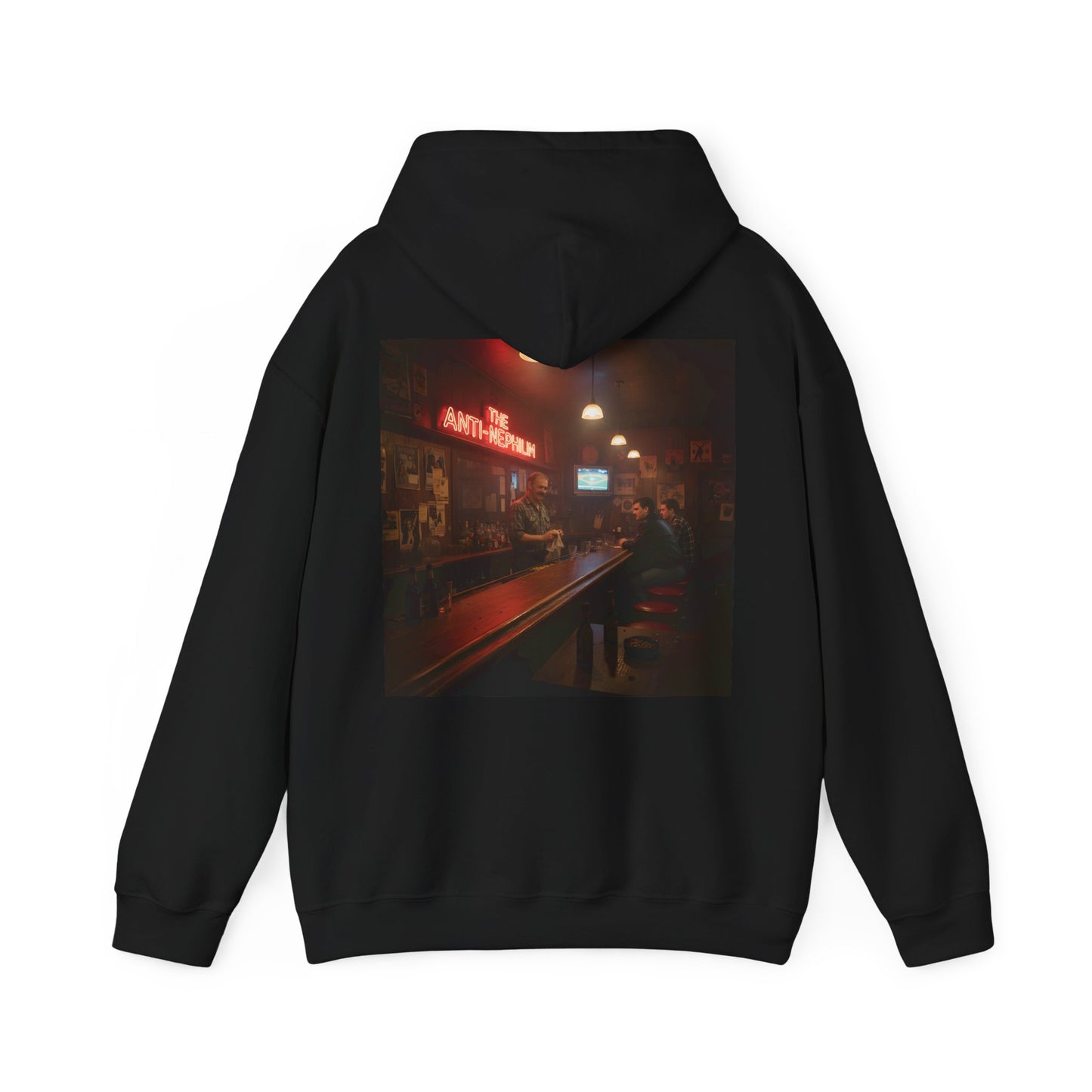 Retro Neon Dive Bar Hoodie - Kirk Ave. Apparel