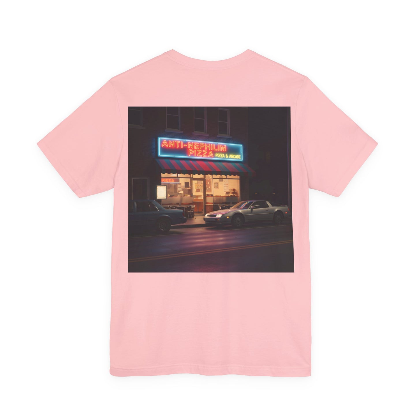 Retro Neon Anti Nephilim Pizza Parlor T Shirt - Kirk Ave. Apparel