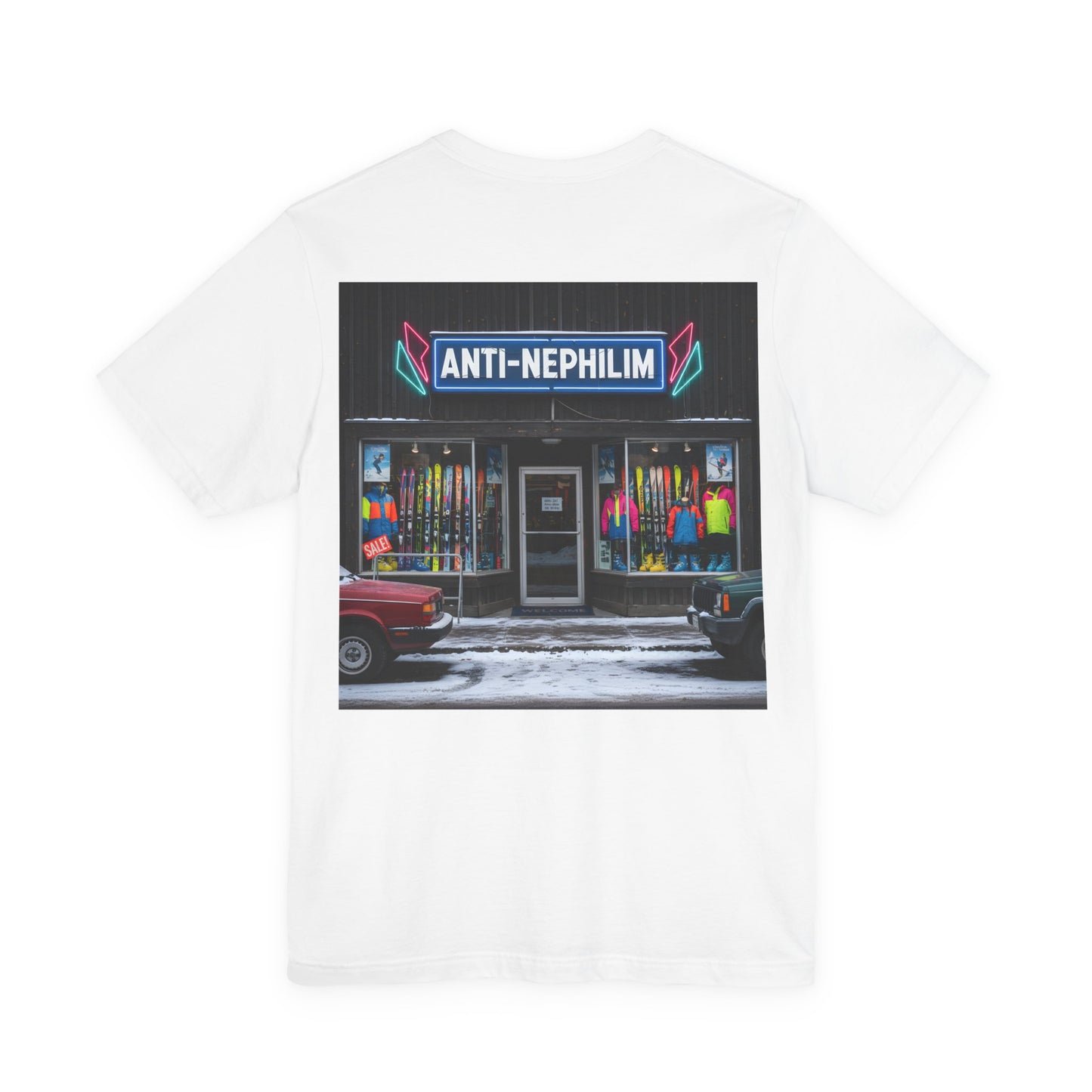 Anti Nephilim Ski Shop T Shirt - Kirk Ave. Apparel