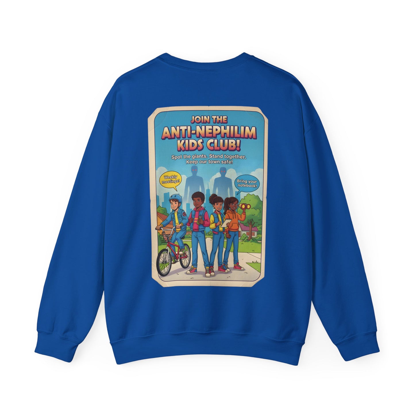 Anti Nephilim Kids Club Sweatshirt — Kirk Ave. Apparel