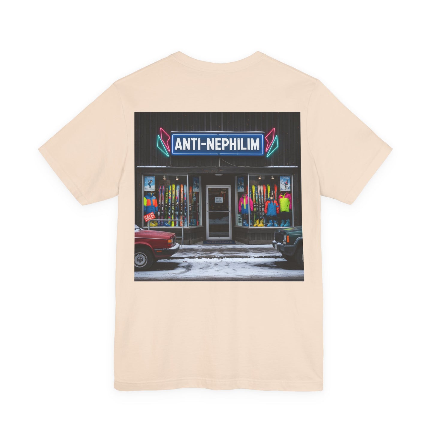 Anti Nephilim Ski Shop T Shirt - Kirk Ave. Apparel