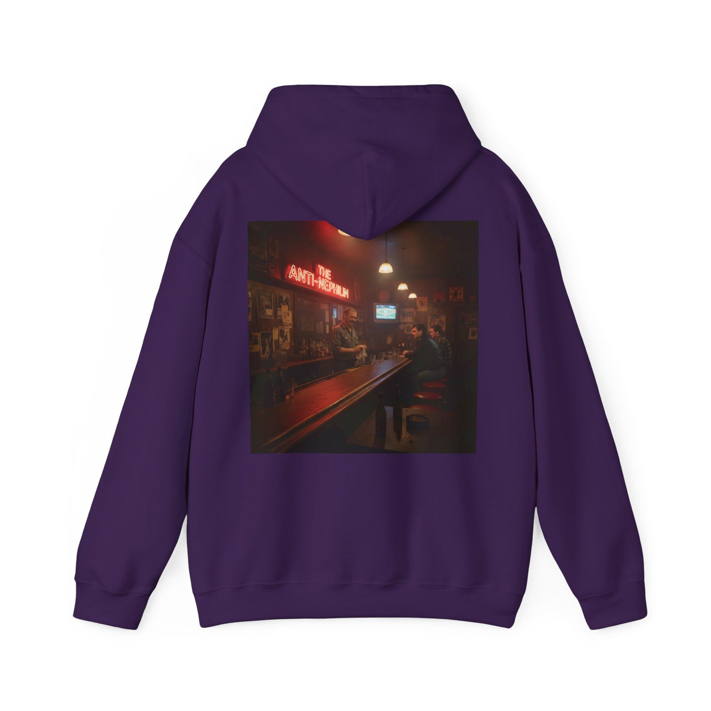 Retro Neon Dive Bar Hoodie - Kirk Ave. Apparel
