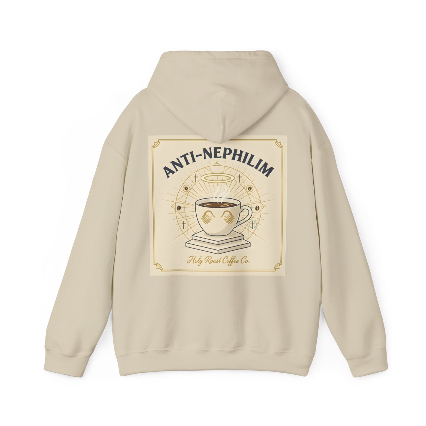 Retro Anti Nephilim Coffee Hoodie — Kirk Ave. Apparel