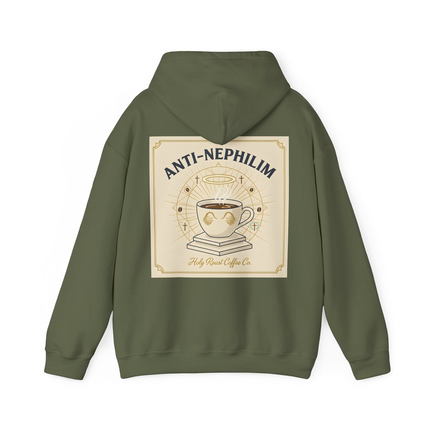 Retro Anti Nephilim Coffee Hoodie — Kirk Ave. Apparel