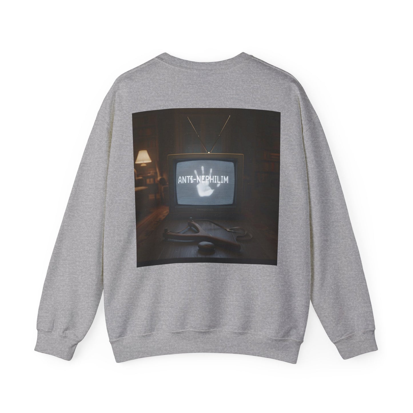 Retro TV Anti Nephilim Sweatshirt - Kirk Ave. Apparel