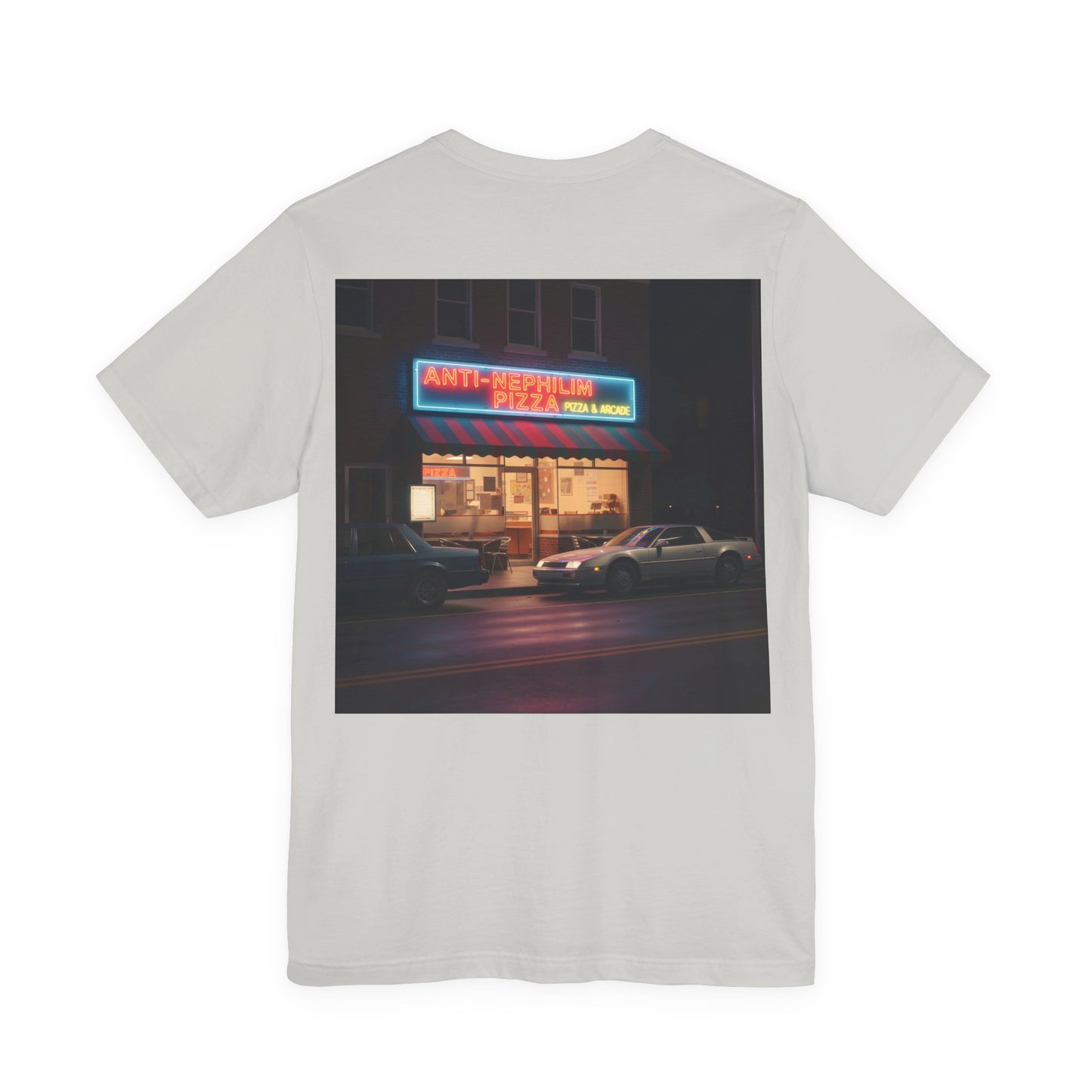Retro Neon Anti Nephilim Pizza Parlor T Shirt - Kirk Ave. Apparel