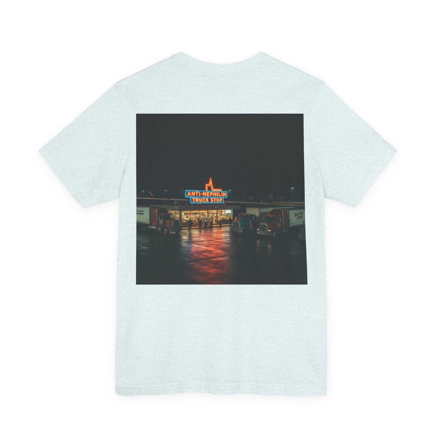 Vintage Neon Anti-Nephilim Truck Stop T-Shirt — Kirk Ave. Apparel
