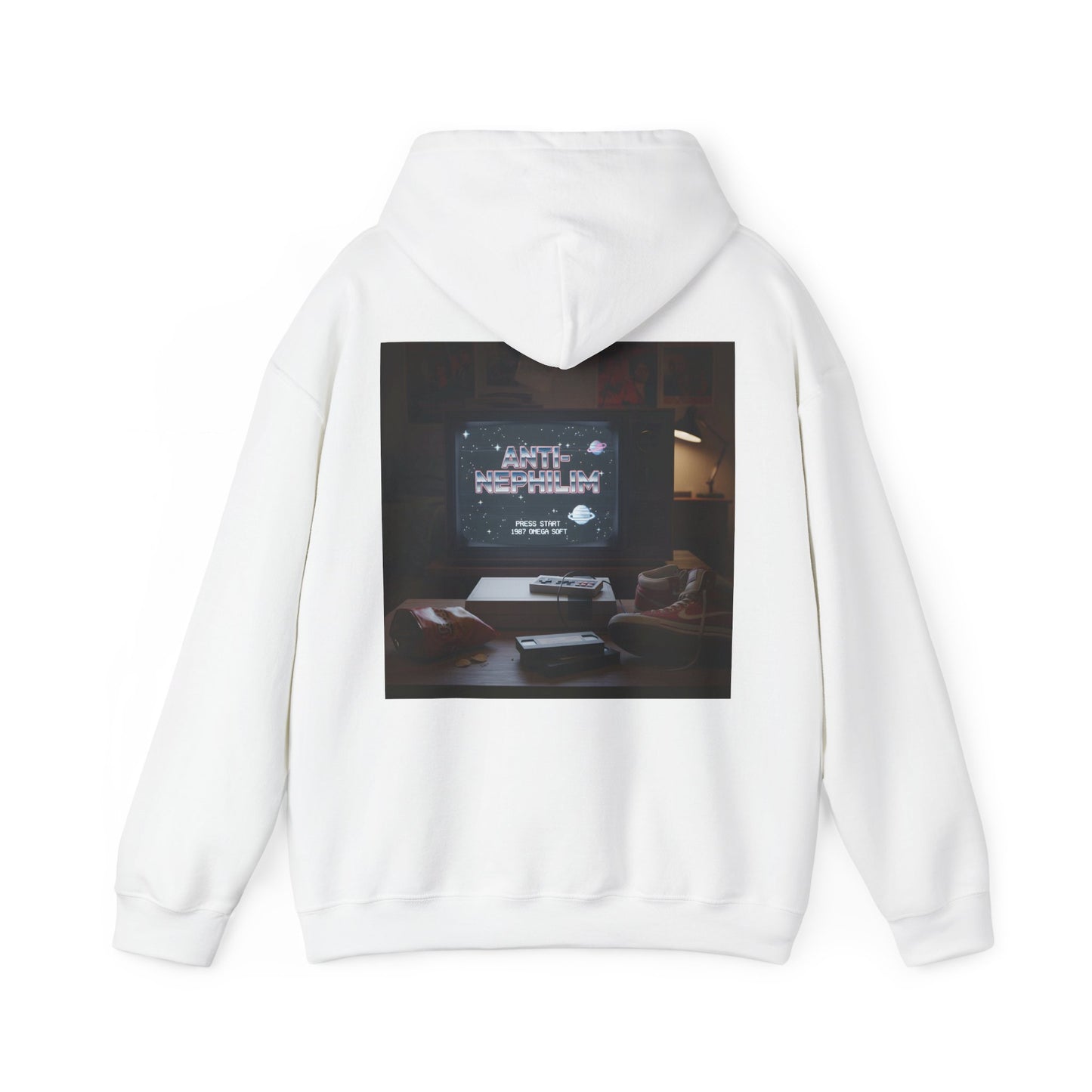 Retro Gamer Anti Nephilim Hoodie - Kirk Ave. Apparel