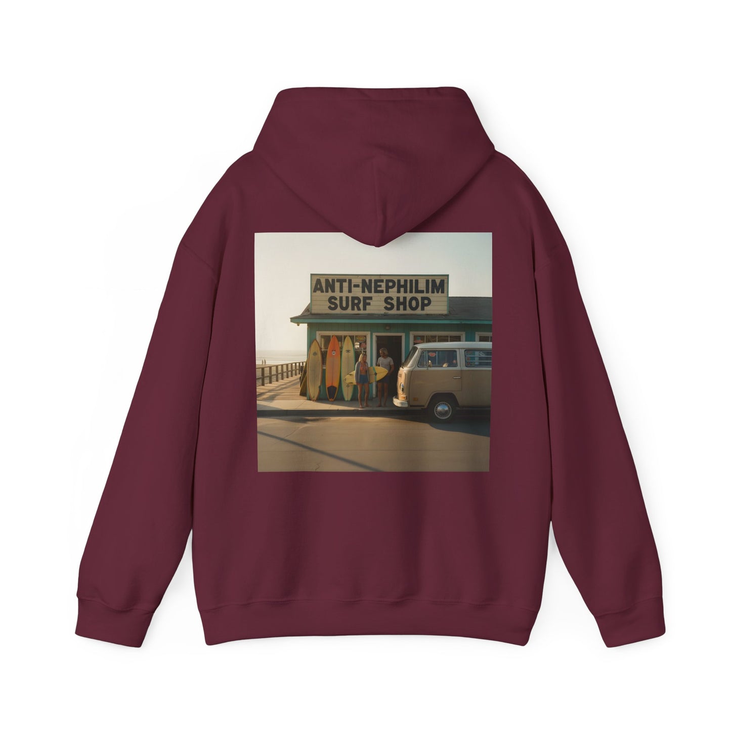Vintage surf shop Anti-Nephilim hoodie - Kirk Ave. Apparel