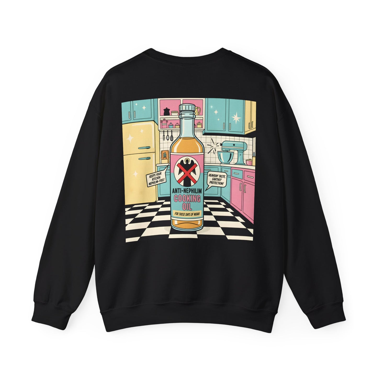 Retro Kitchen Pop Art Anti Nephilim Sweatshirt - Kirk Ave. Apparel