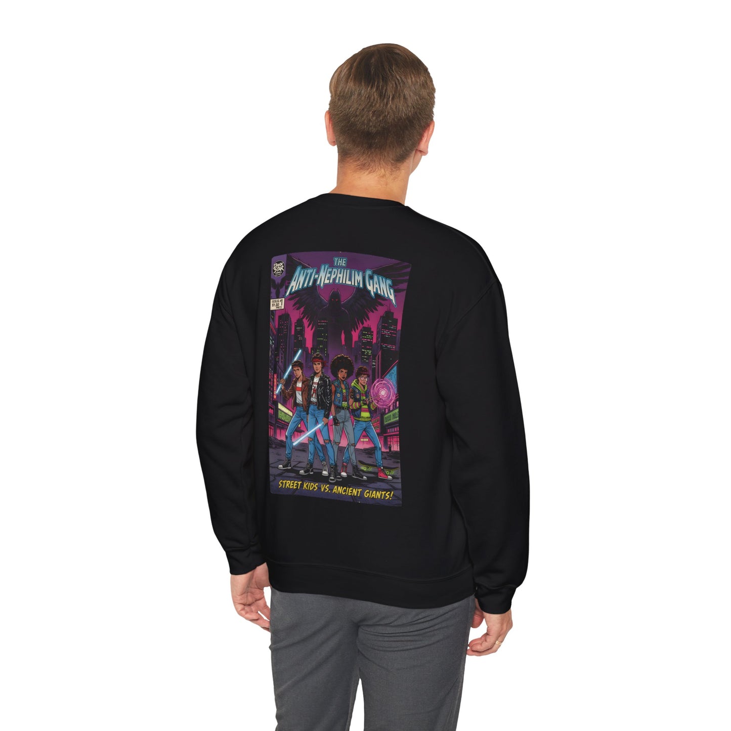 Anti Nephilim Gang Comic Sweatshirt - Kirk Ave. Apparel