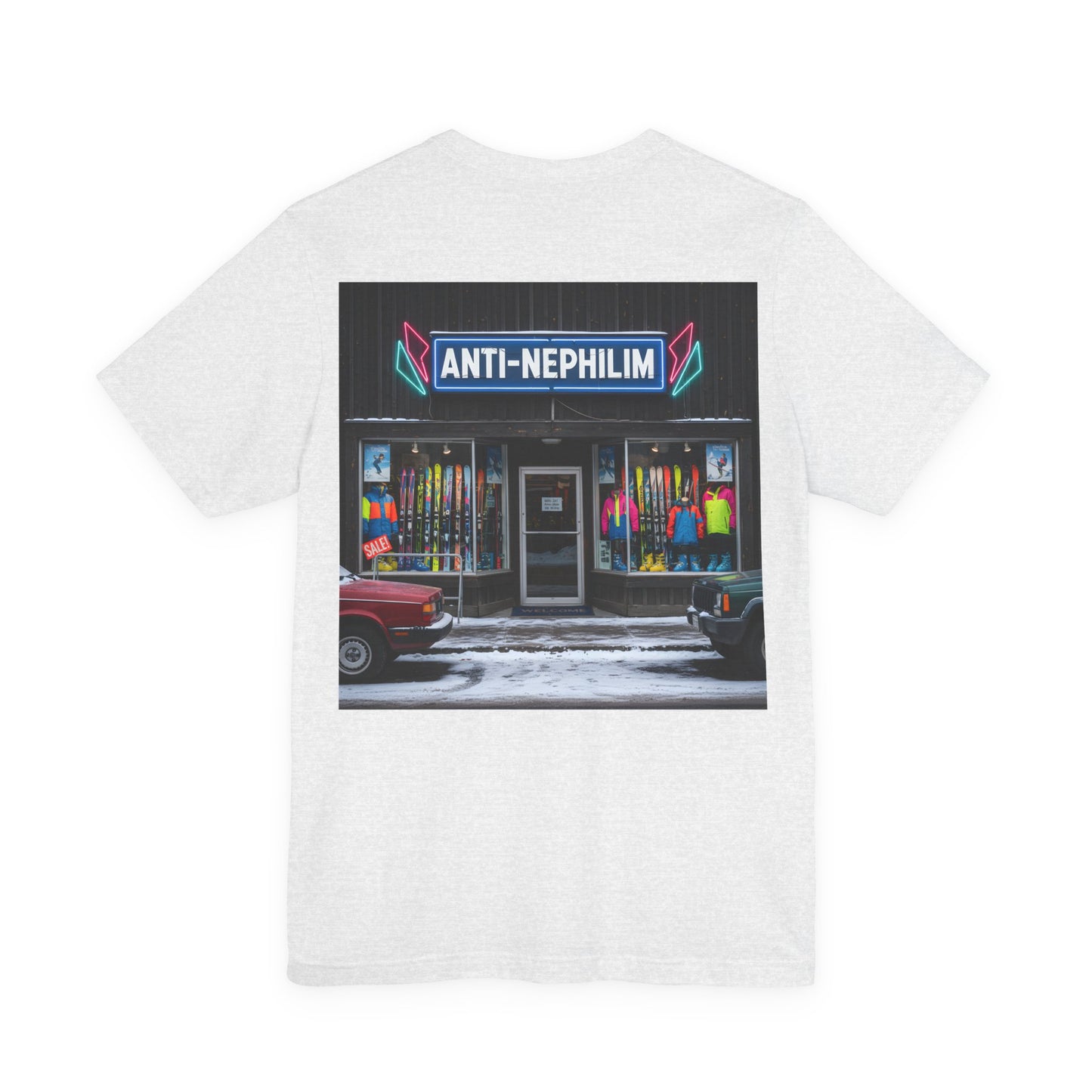 Anti Nephilim Ski Shop T Shirt - Kirk Ave. Apparel