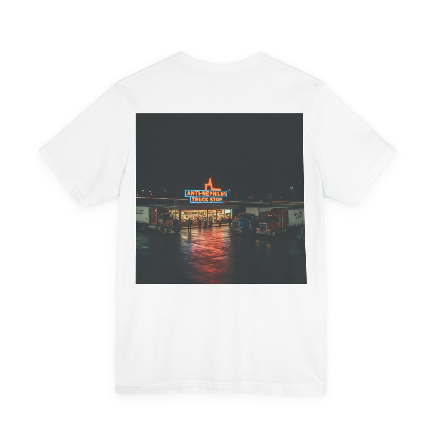 Vintage Neon Anti-Nephilim Truck Stop T-Shirt — Kirk Ave. Apparel