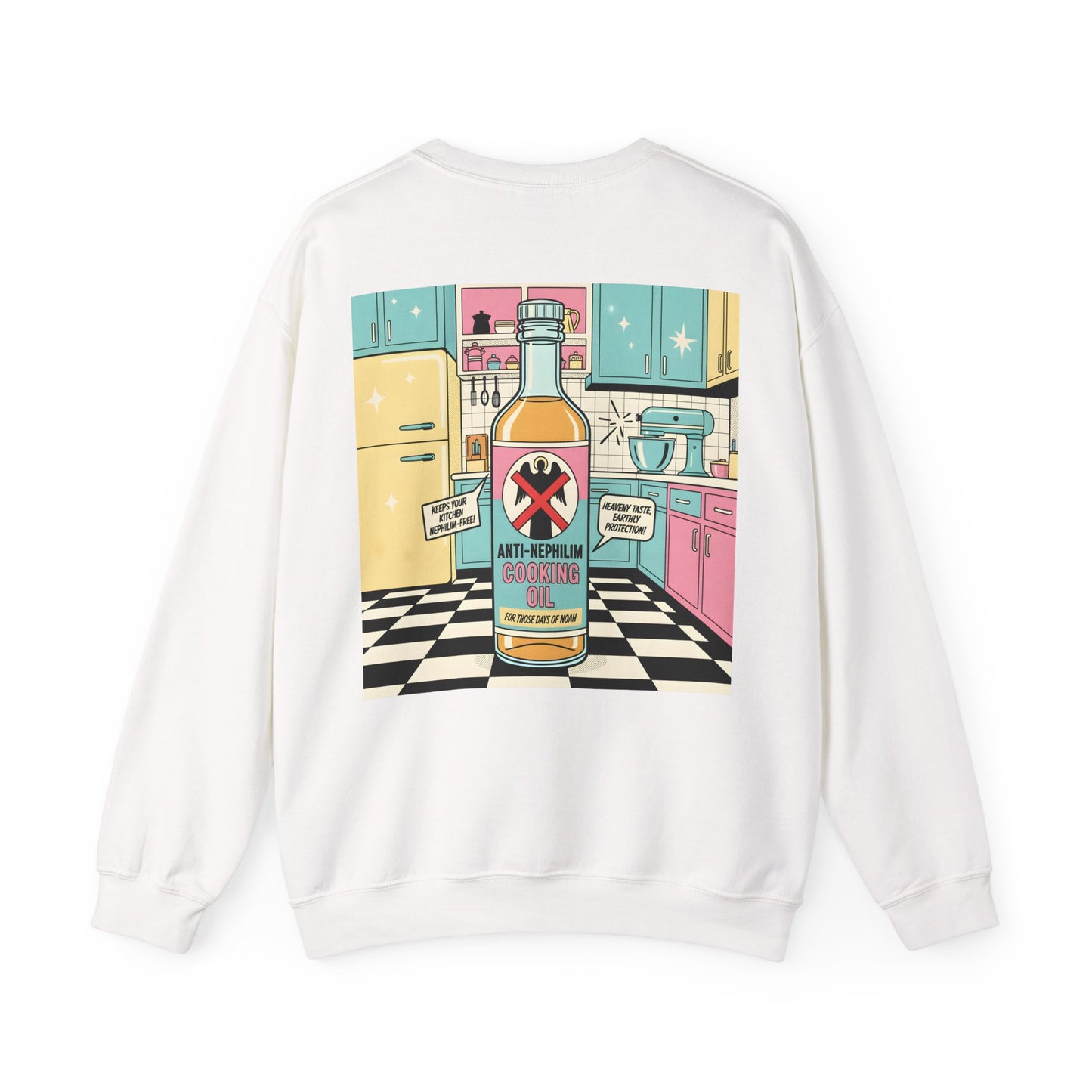 Retro Kitchen Pop Art Anti Nephilim Sweatshirt - Kirk Ave. Apparel