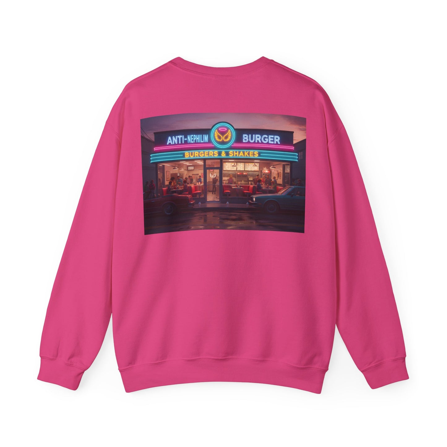 Retro Neon Burger Joint Sweatshirt — Kirk Ave. Apparel