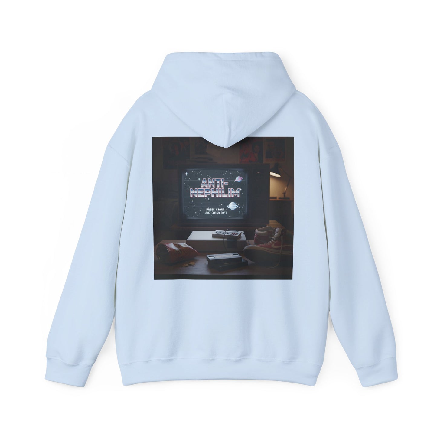 Retro Gamer Anti Nephilim Hoodie - Kirk Ave. Apparel