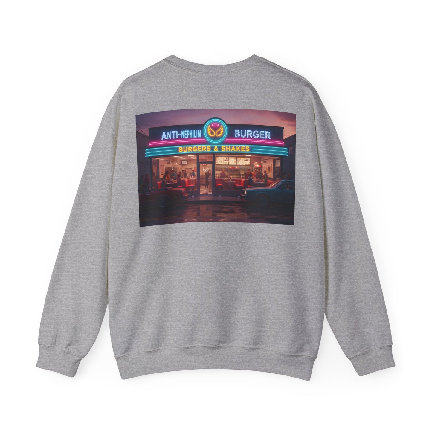 Retro Neon Burger Joint Sweatshirt — Kirk Ave. Apparel
