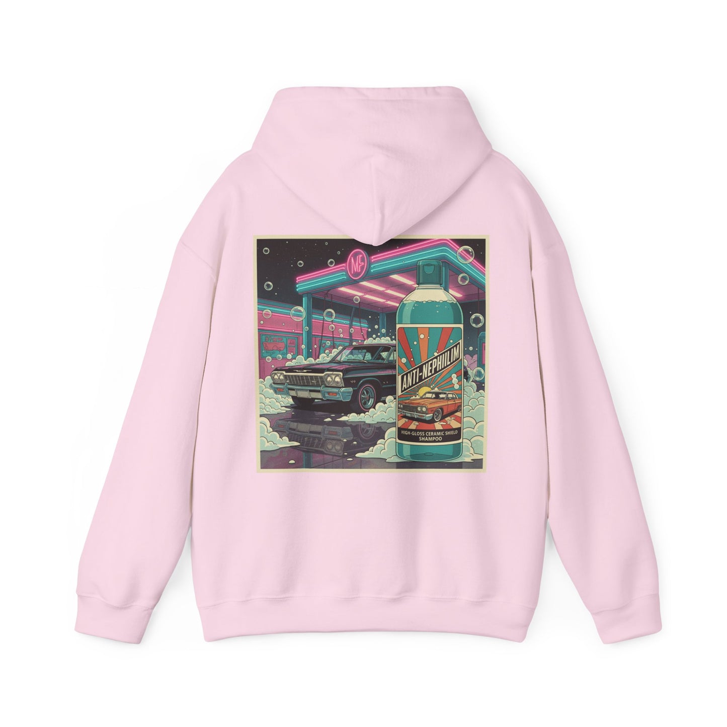 Retro Anti Nephilim Car Wash Hoodie - Kirk Ave. Apparel