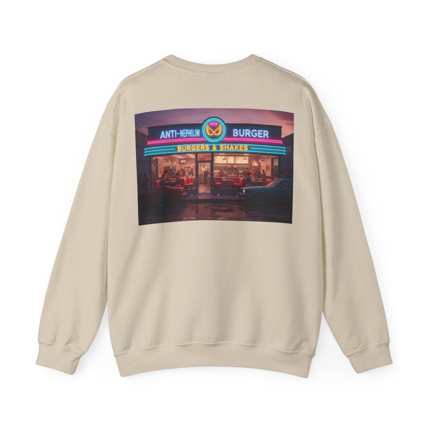 Retro Neon Burger Joint Sweatshirt — Kirk Ave. Apparel