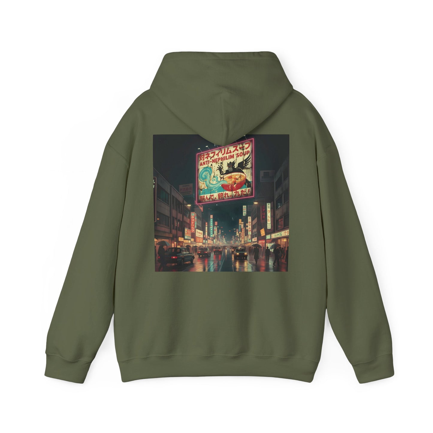 Retro Tokyo Anti Nephilim Soup Hoodie - Kirk Ave. Apparel