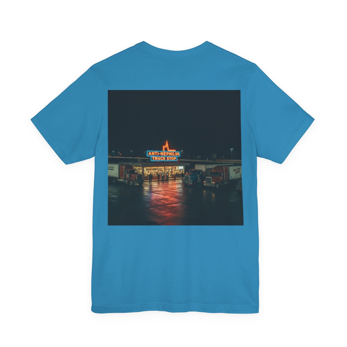 Vintage Neon Anti-Nephilim Truck Stop T-Shirt — Kirk Ave. Apparel