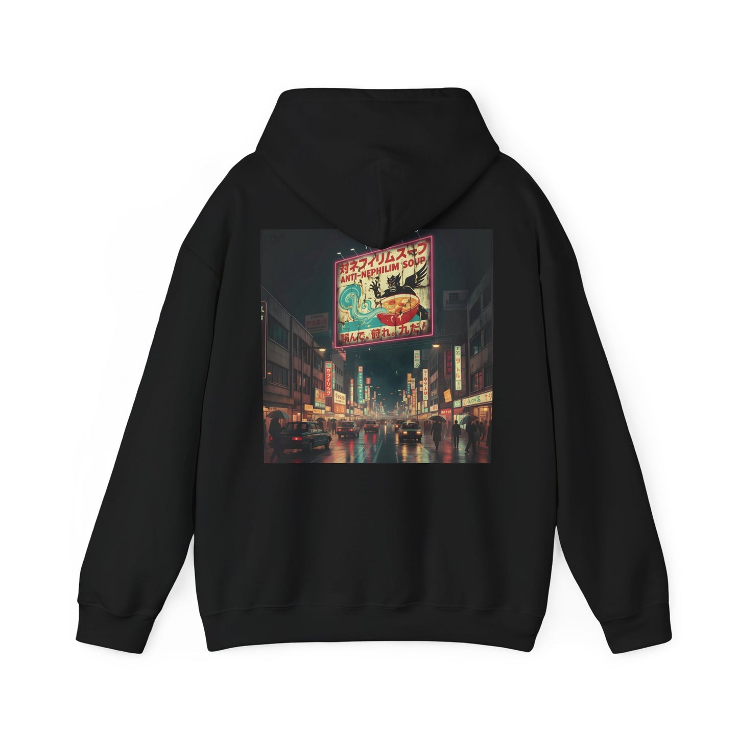 Retro Tokyo Anti Nephilim Soup Hoodie - Kirk Ave. Apparel