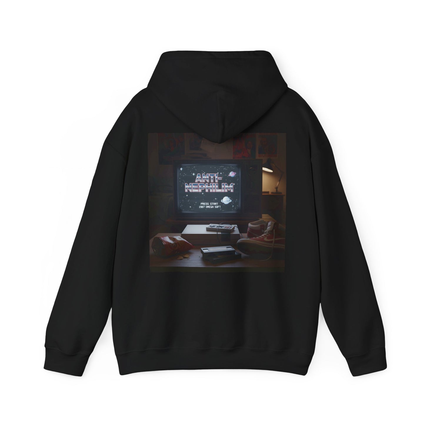 Retro Gamer Anti Nephilim Hoodie - Kirk Ave. Apparel