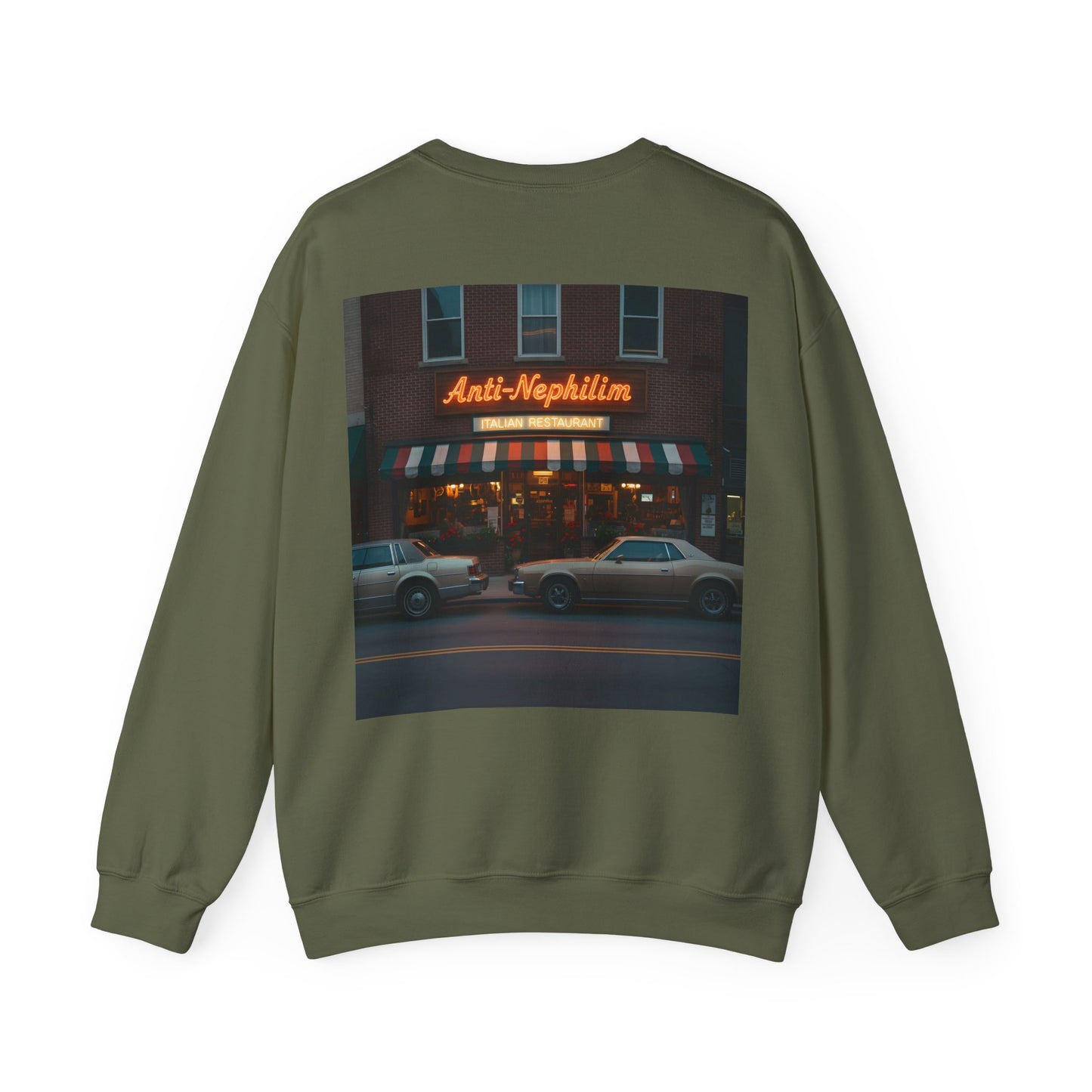 Retro NYC Italian Anti Nephilim Sweatshirt - Kirk Ave. Apparel