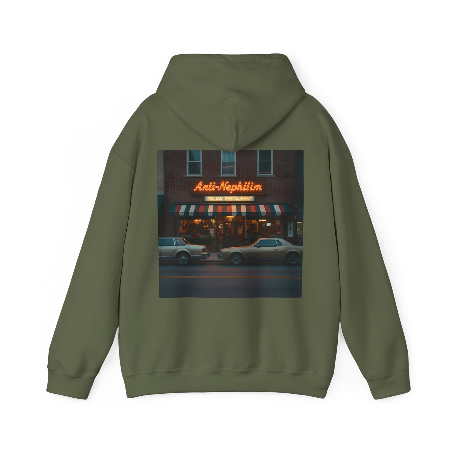 Retro NYC Italian Anti Nephilim Hoodie - Kirk Ave. Apparel