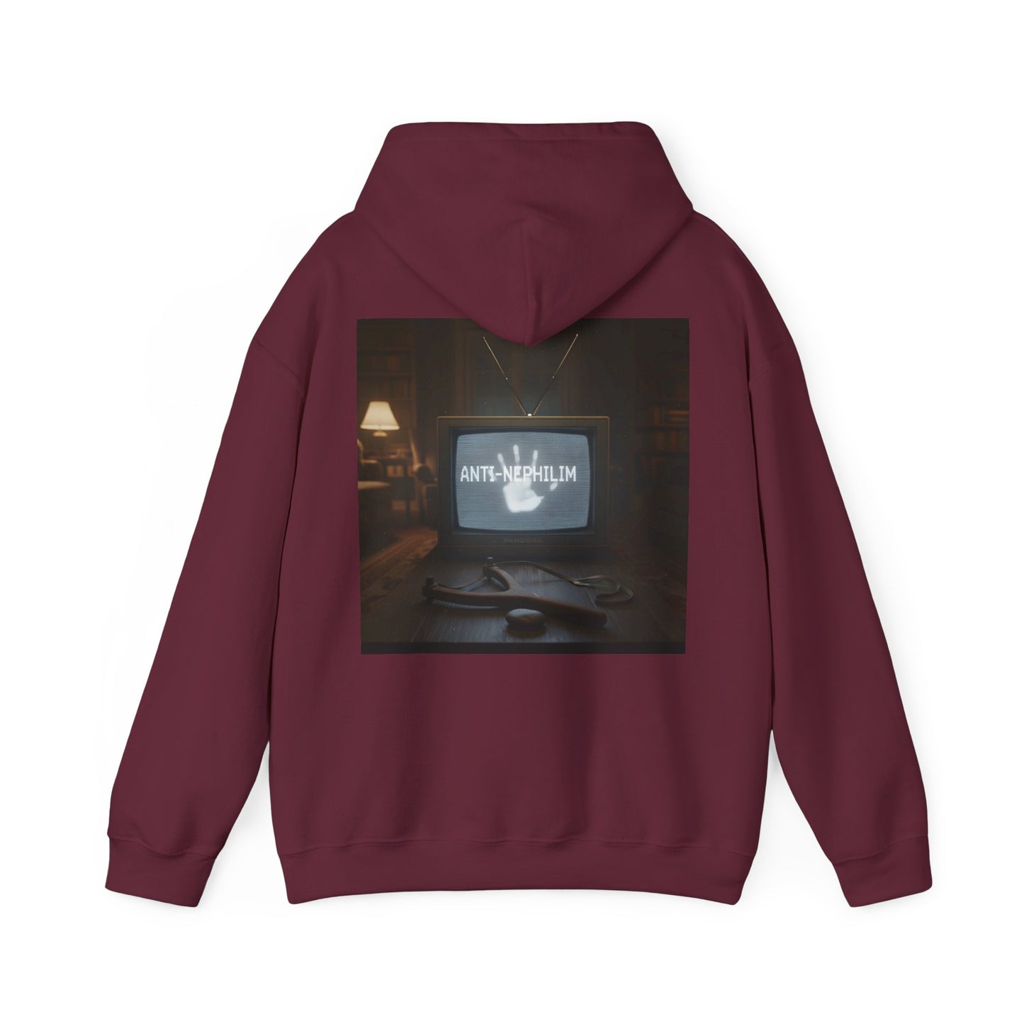Retro TV Anti Nephilim Hoodie - Kirk Ave. Apparel