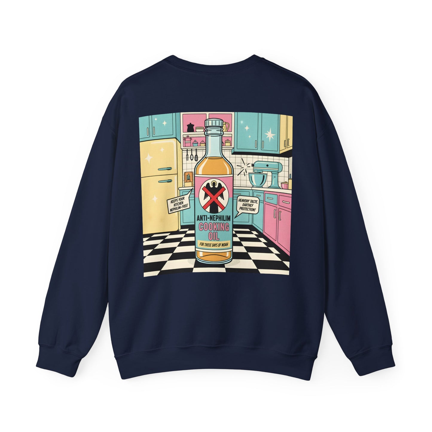 Retro Kitchen Pop Art Anti Nephilim Sweatshirt - Kirk Ave. Apparel