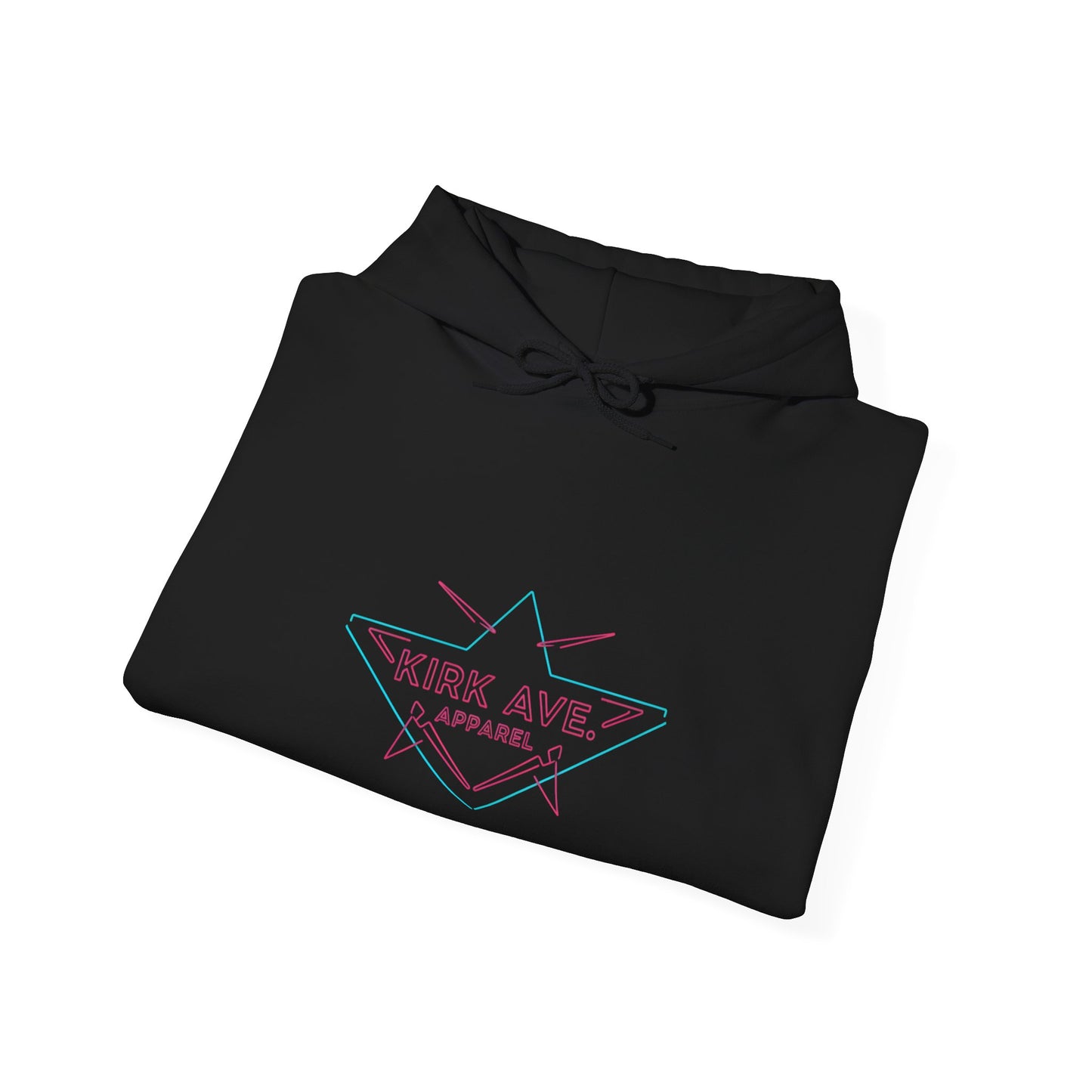 80s Neon Nightclub Anti Nephilim Hoodie - Kirk Ave. Apparel