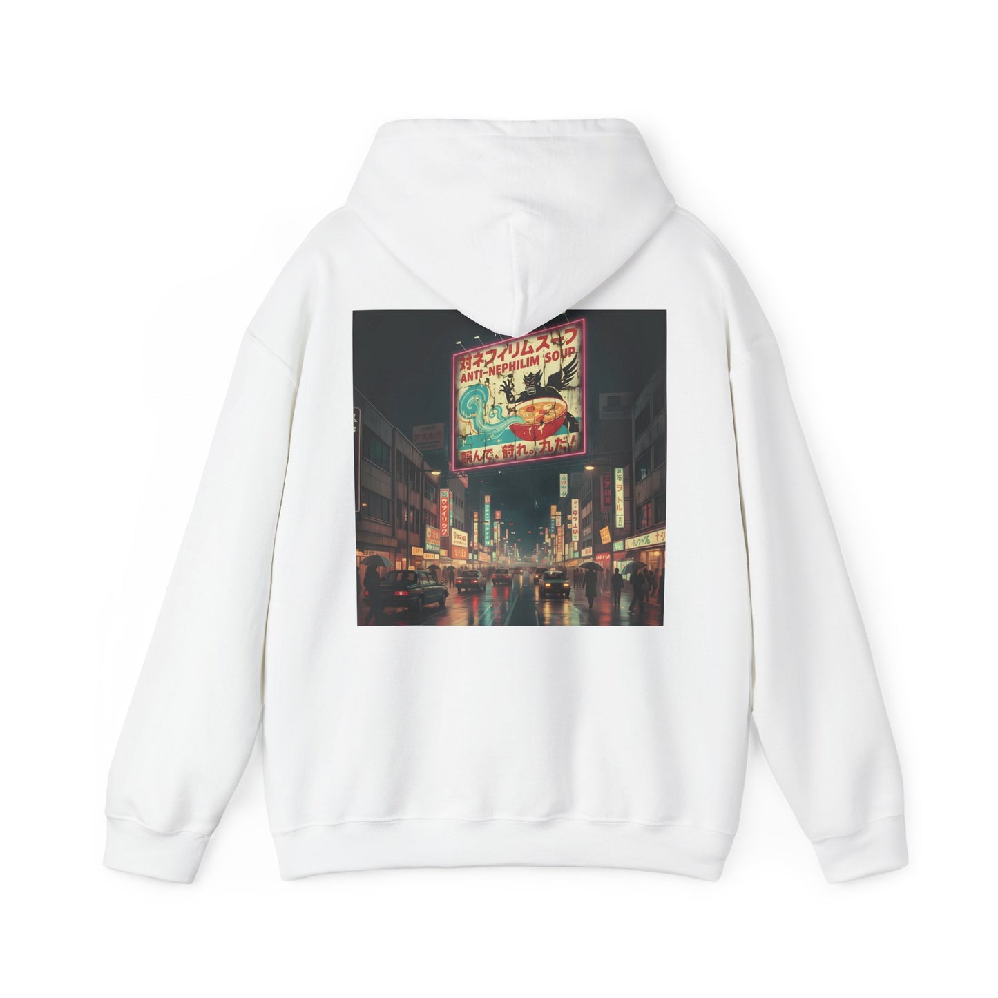 Retro Tokyo Anti Nephilim Soup Hoodie - Kirk Ave. Apparel