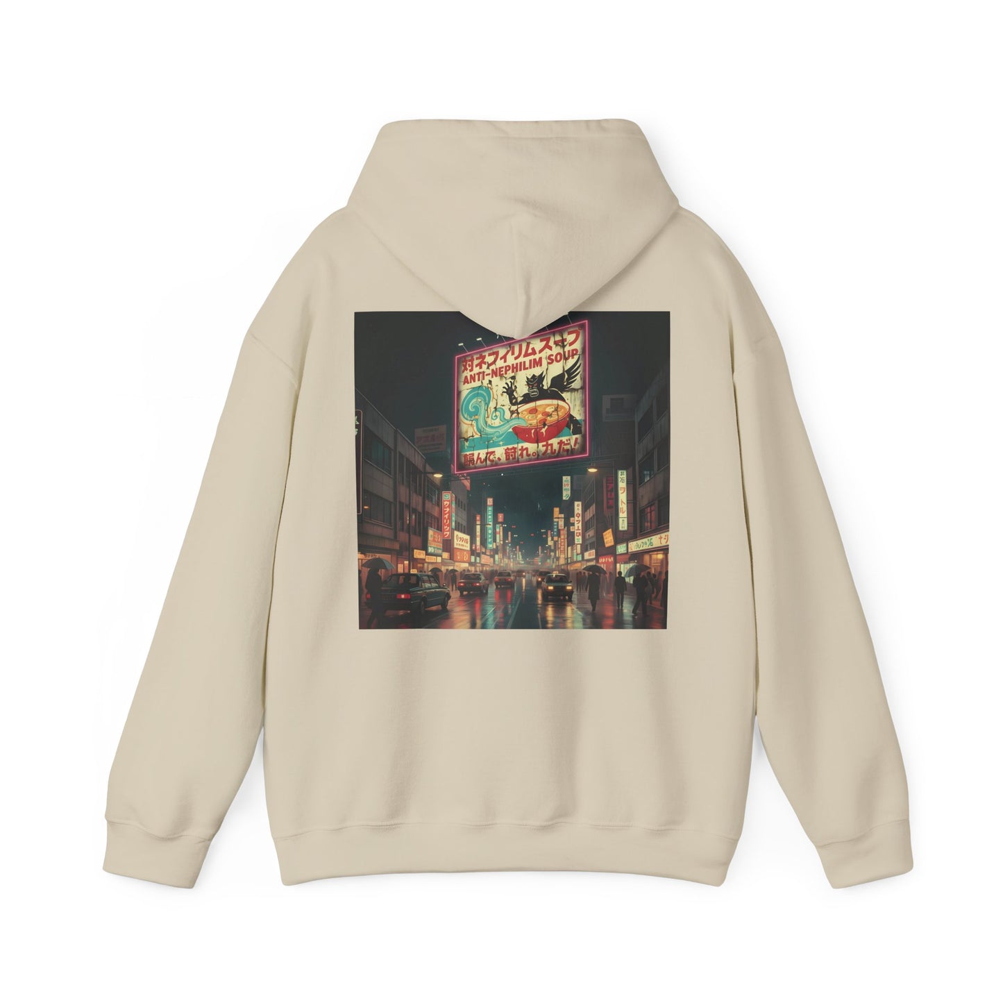 Retro Tokyo Anti Nephilim Soup Hoodie - Kirk Ave. Apparel