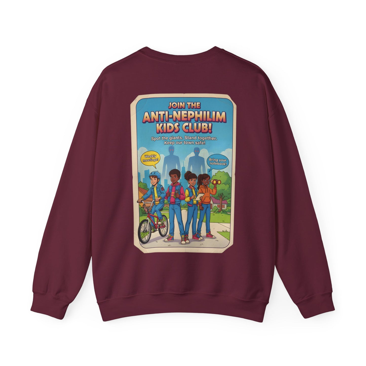 Anti Nephilim Kids Club Sweatshirt — Kirk Ave. Apparel