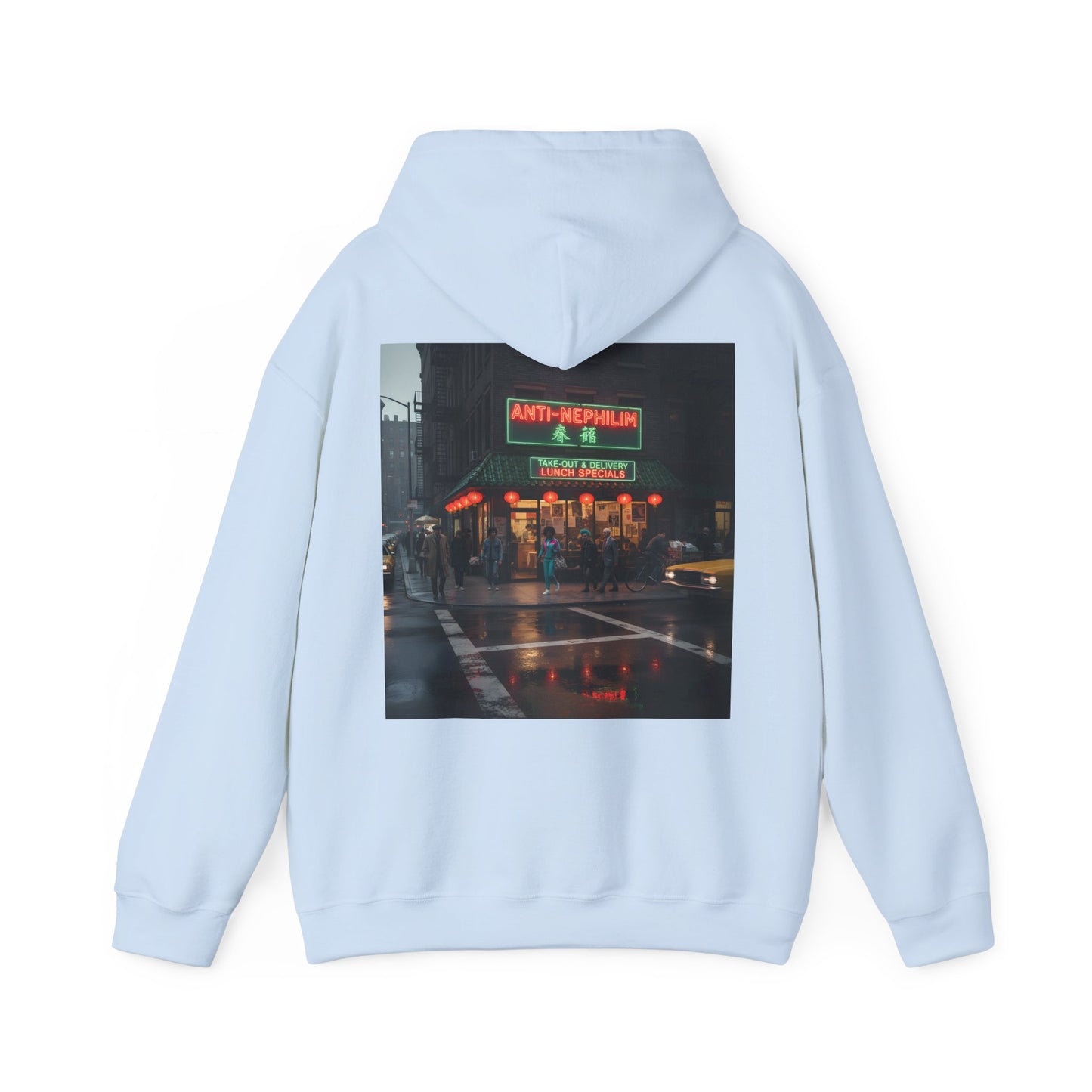 NYC Retro Chinese Anti Nephilim Hoodie - Kirk Ave. Apparel