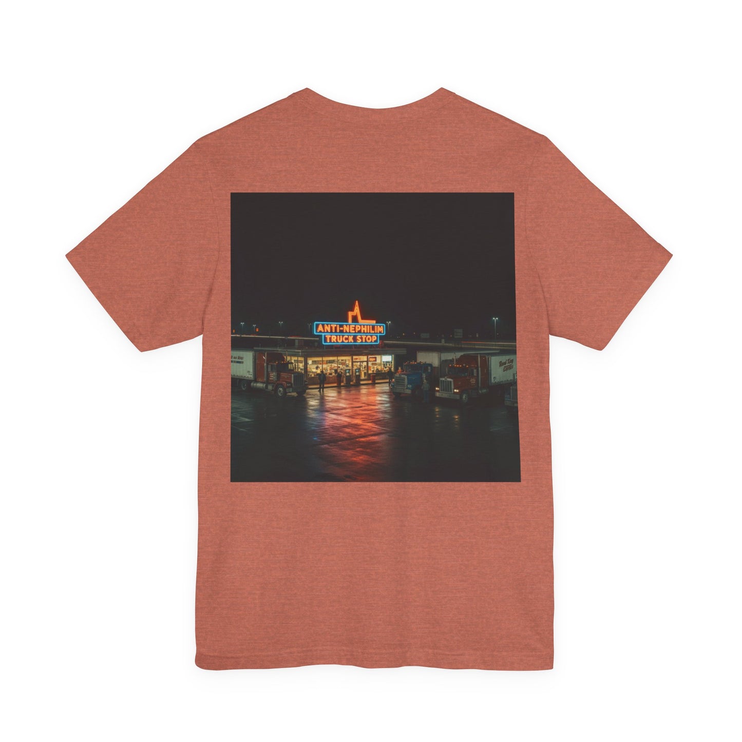 Vintage Neon Anti-Nephilim Truck Stop T-Shirt — Kirk Ave. Apparel