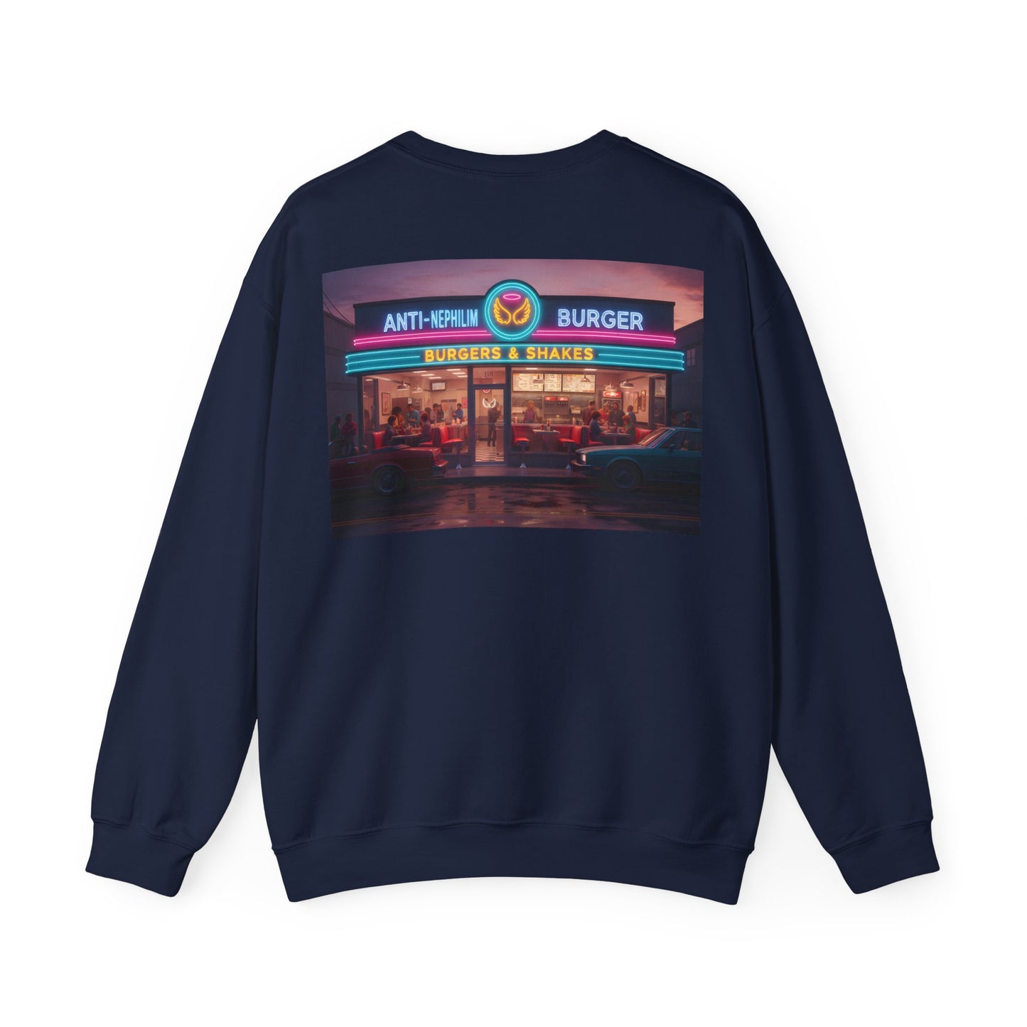 Retro Neon Burger Joint Sweatshirt — Kirk Ave. Apparel