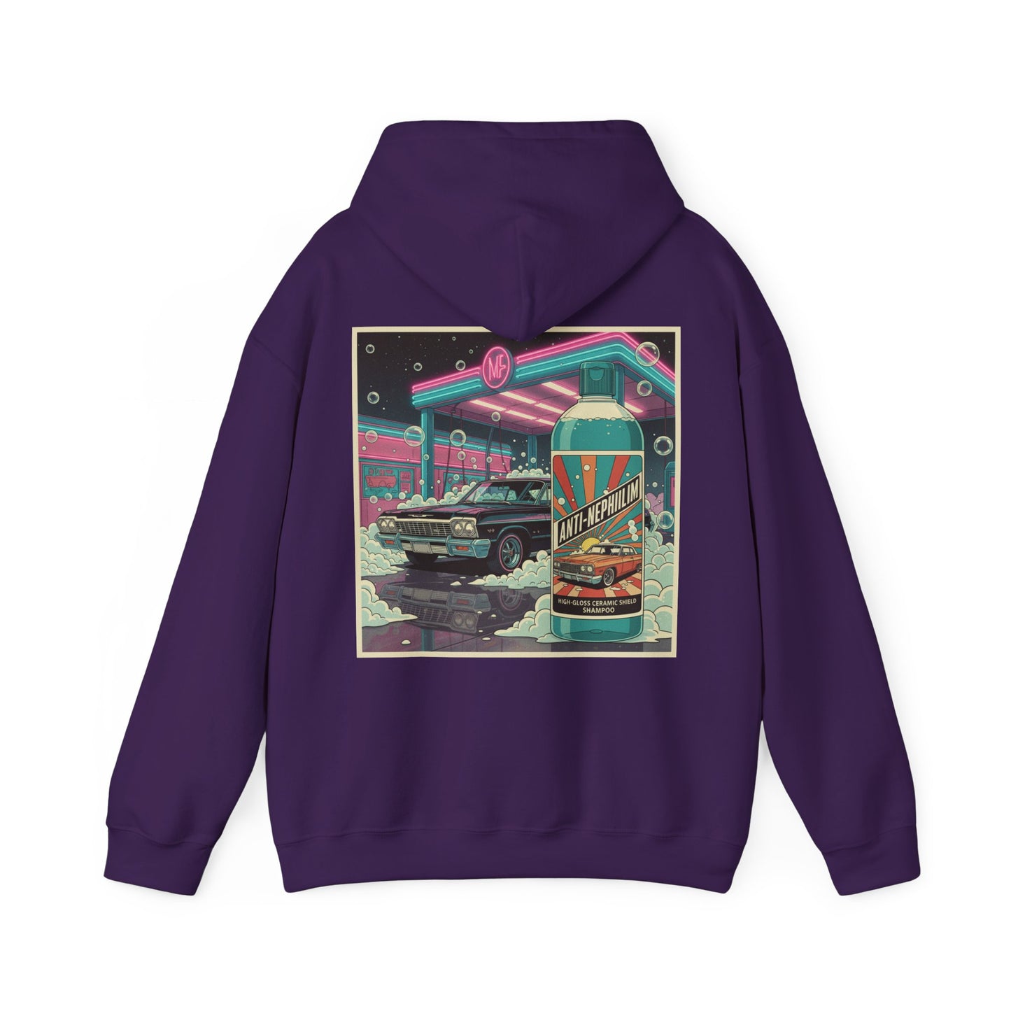 Retro Anti Nephilim Car Wash Hoodie - Kirk Ave. Apparel