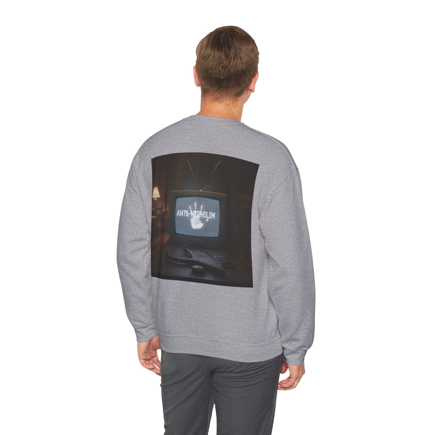 Retro TV Anti Nephilim Sweatshirt - Kirk Ave. Apparel