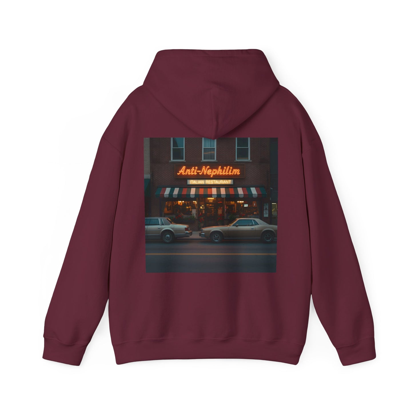 Retro NYC Italian Anti Nephilim Hoodie - Kirk Ave. Apparel