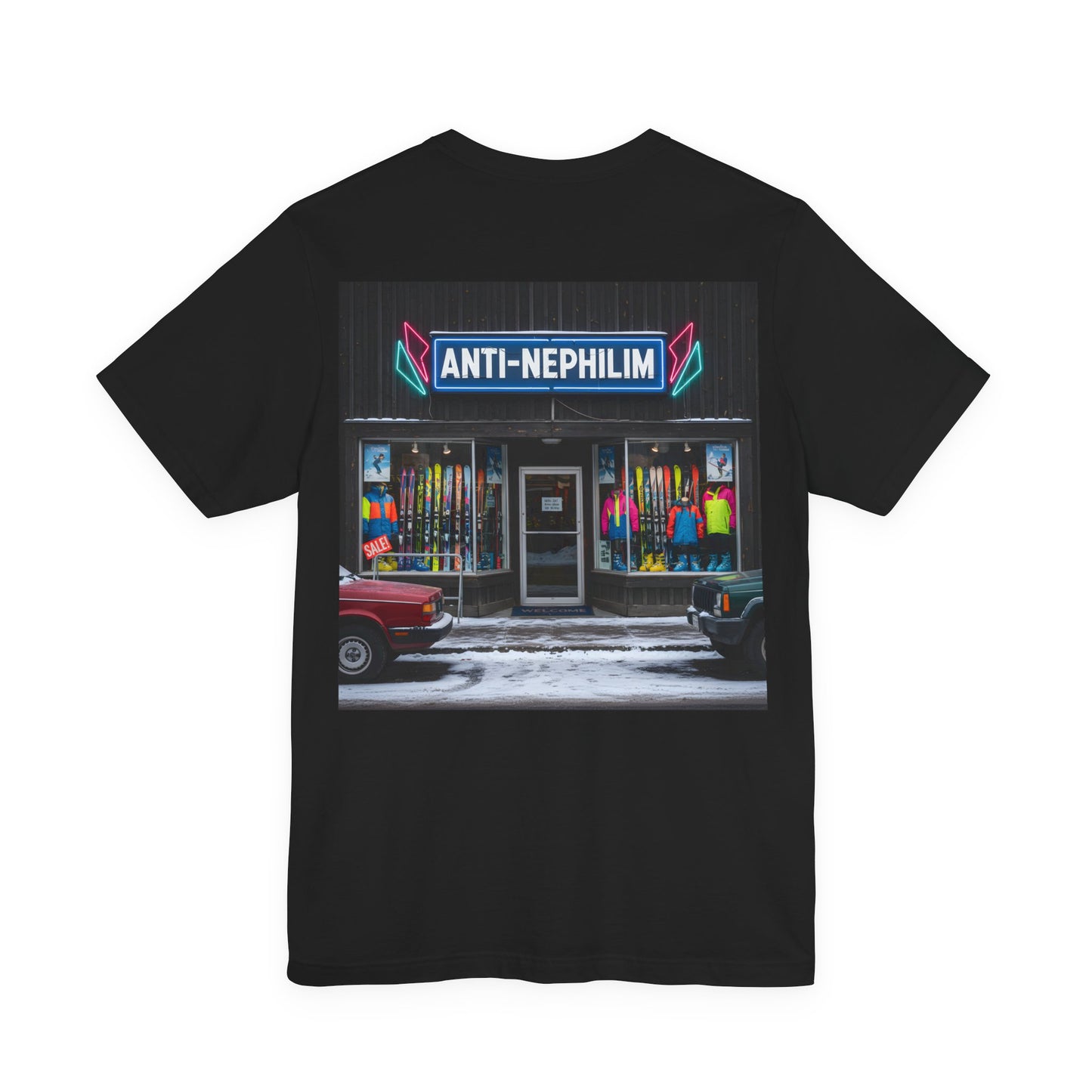 Anti Nephilim Ski Shop T Shirt - Kirk Ave. Apparel